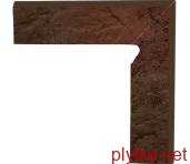 Керамическая плитка Плитка Клинкер SEMIR BROWN 8.1х30 (цоколь: 2 элемента/правый) 0x0x0