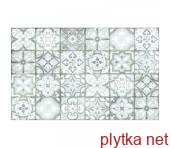 Керамическая плитка Плитка стеновая Sansa Grey Pattern MAT 25x40 код 1442 Церсанит 0x0x0