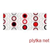 Керамічна плитка Декор Red Circles Inserto 200x500x9 Konskie 0x0x0