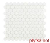 Керамічна плитка Мозаїка 30,1*31,3 Matt White Circle 6106C білий 301x313x0 глянцева