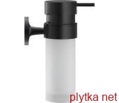 Дозатор подвесной STARCK T для жидкого мыла, черный матовый/стекло матовое (0099354600)