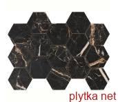 Керамическая плитка Декор 32,5*22,5 Hexagonos Cr.lux Laurants Brown 0x0x0