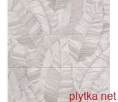 Керамічна плитка NUX FOLIAGE WHITE INSERTO MIX3 75х75 RT (декор-панно: листя. 3 штуки у комплекті) FOR2 0x0x0