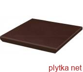 Керамічна плитка Клінкерна плитка NATURAL BROWN DURO 33х33 (кутова сходинка з капіносом) NEW 0x0x0
