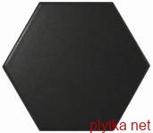 Керамическая плитка Плитка 10,7*12,4 Scale Hexagon Black Matt 0x0x0