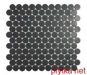 Керамічна плитка Мозаїка 30,1*31,3 Matt Black Circle 6108C чорний 301x313x0 глянцева
