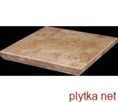 Керамічна плитка Клінкерна плитка ILARIO OCHRA 33х33 (сходинка кутова з капіносом) 0x0x0