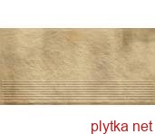 Керамическая плитка Плитка Клинкер EREMITE SAND STOPNICA PROSTA STRUKTURA MAT 30х60 (ступенька) 0x0x0