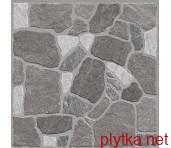 Керамограніт Керамічна плитка 2F2830 CORTILE 40х40 (плитка для підлоги і стін матова сіра рельєфна) 0x0x0