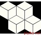 Керамическая плитка Мозаика UNIWERSALNA MOZAIKA PRASOWANA HEKSAGON BIANCO ROMB 20.4х23.8 (мозаика) 0x0x0