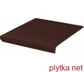 Керамічна плитка Клінкерна плитка NATURAL BROWN DURO 30х33 (структурна сходинка з капіносом) NEW 0x0x0