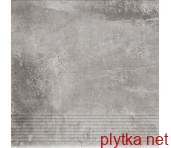 Керамічна плитка Клінкерна плитка PIATTO GRIS 30х30 (сходинка) 0x0x0