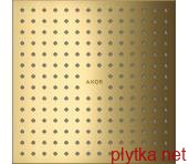 Верхній душ Axor 300X300 2jet монтаж зі стелi, Polished Gold Optic (35321990)