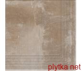 Керамічна плитка Клінкерна плитка PIATTO SAND 30х30 (сходинка кутова) 0x0x0