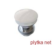 Клапан Клік-Клак для сифона з керамічною кришкою з переливом Latte (PLTPCE)