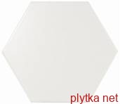 Керамическая плитка Плитка 10,7*12,4 Scale Hexagon White Matt 21767 0x0x0