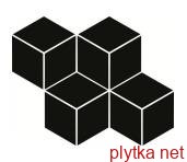 Керамическая плитка Мозаика прессованная Универсальная Nero Romb Hexagon 20,4x23,8 код 1832 Ceramika Paradyz 0x0x0
