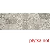 Керамическая плитка PURE CITY GRYS SCIANA REKT. DEKOR 29.8х89.8 (плитка настенная) 0x0x0
