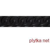 Керамическая плитка FASHION SPIRIT BLACK LISTWA STRUKTURA MAT 9х39.8 (фриз) 0x0x0