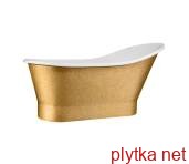 Ванна акрилова GLORIA GLAM золота 160х68 з сифоном клік-клак