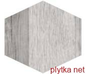 Керамічна плитка Wowood Silver Esagona Rett сірий 195x220x0 глазурована