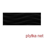 Керамічна плитка Плитка стінова CCR36-1 Onda Black RECT 250x750x9 Ceramika Color 0x0x0
