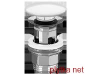 Донный клапан Push Open с керамической накладкой, Stone White (8L0334RW)
