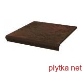 Керамическая плитка Ступенька с капиносом прямая Semir Brown 30x33 код 0182 Ceramika Paradyz 0x0x0