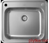 Кухонна мийка S412-F500 на стільницю 580х520 з сифоном automatic (43336800) Stainless Steel
