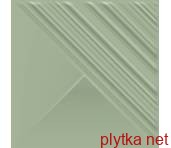 Керамическая плитка FEELINGS GREEN SCIANA STRUKTURA POLYSK 19.8х19.8 (плитка настенная) 0x0x0