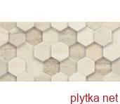 Керамічна плитка SUNLIGHT STONE BEIGE DEKOR GEOMETRYK 30x60 (плитка настінна) 0x0x0