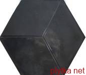 Керамическая плитка Керамогранит Плитка 19,8*22,8 Kingsbury Negro черный 198x228x0 глазурованная  рельефная полированная
