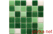 Мозаика R-MOS B1247424641  микс зеленый -5 321x321x4 матовая