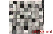 Мозаика V-MOS W-7658, стекло+ алюминий микс 305x305x0 глянцевая