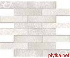 Керамическая плитка Мозаика Decor Blonda Crema-Gris 35x34,6 бежевый 350x346x8 глянцевая