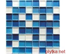 Мозаїка Glance Light Blue 8mm мікс 300x300x0 блакитний
