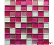 Мозаика Glance Light Violet 8mm розовый 300x300x0 микс сиреневый