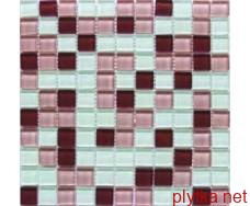 Мозаїка Crystal Light Lilac 6mm мікс 300x300x0 рожевий