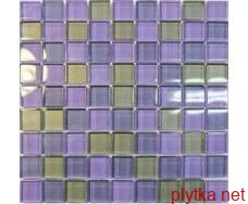 Мозаика Aura Grey Viola 8mm фиолетовый 300x300x0 серый