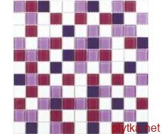 Мозаїка Fusion Viola Mix 4mm мікс 300x300x0 фіолетовий