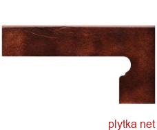 Плитка Клинкер ALBANY Siena ZANQUÍN dcha 20х39 коричневый 200x390x0 матовая темный