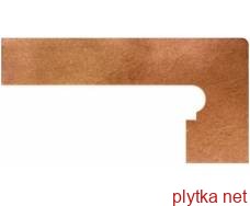 Плитка Клинкер Isla Chipre Zanquín dcha.20х39 коричневый 200x390x0 матовая