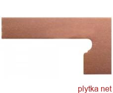 Плитка Клинкер Italia Pisa Zanquín dcha.20х39 коричневый 200x390x0 матовая