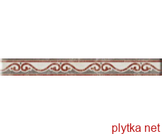 Керамическая плитка L.MEMORIES 3 фриз, 45х400 красный 45x400x8 матовая