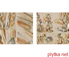 Керамічна плитка COUNTRY 10A MIX декор2, 100х200 коричневий 100x200x6 матова