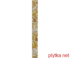 Керамическая плитка L.PRAHA B фриз, 60х600 желтый 60x600x6 структурированная