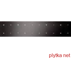 Керамічна плитка BIANCONERO NERO BRILLIANTE LIST фриз, 60х250 темний 60x250x6 матова