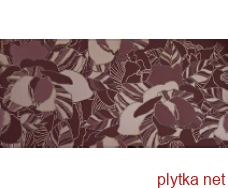 Керамічна плитка DEC SHINE GRANATE декор, 316х593 фіолетовий 316x593x8 матова