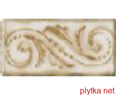 Керамическая плитка LIST CUELLAR TOSTADO фриз, 65х130 светлый 65x130x6 структурированная