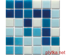 Мозаїка R-MOS WA303332313528 мікс голубий (на папері) , 327x327x4 блакитний матова